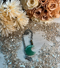 Load image into Gallery viewer, Aventurine Moon Necklace
